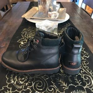 UGG WATER PROOF BLACK ANKLE BOOTS!!!